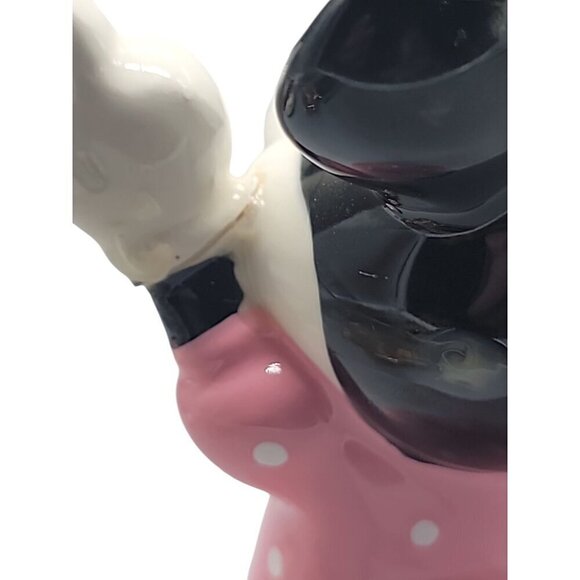 Disney Japan Minnie Mouse Figurine 4" Ceramic Handmade Handpainted Collectible - Picture 14 of 16